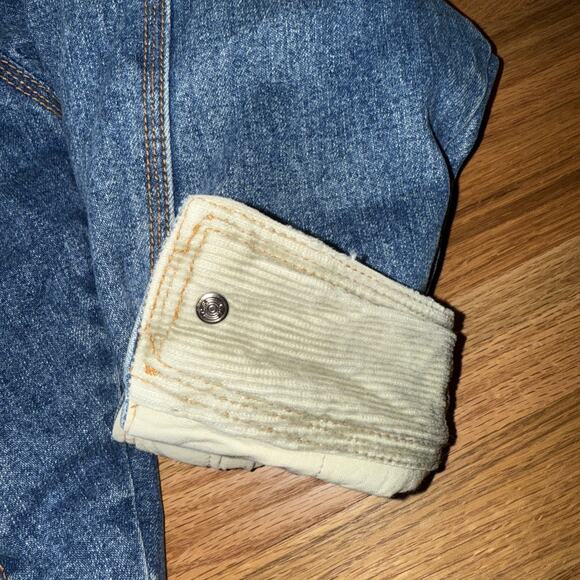 Vintage 90’s International Male Denim And Corduroy Moto Jacket Size Medium - Picture 5 of 15